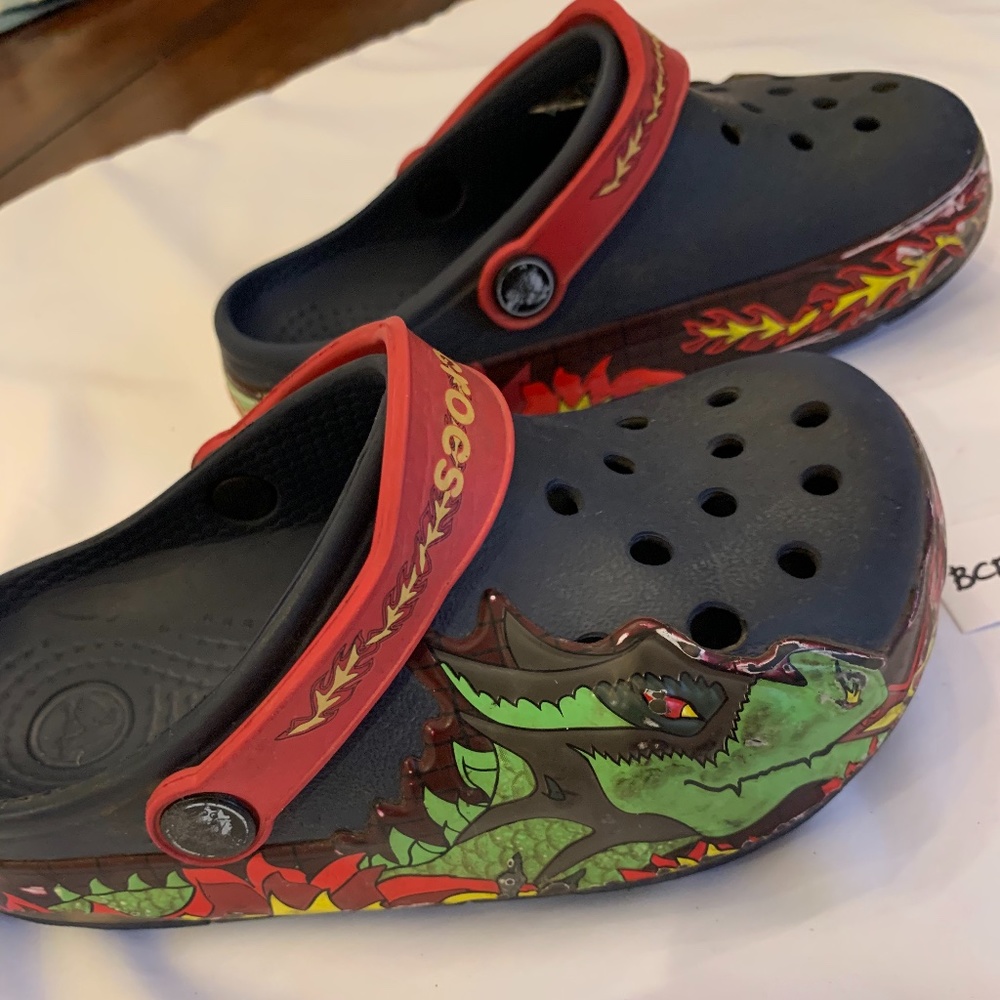 Crocs Classic Clogs with Dragons